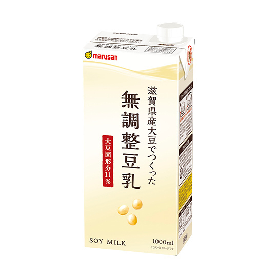 滋賀県産大豆でつくった無調整豆乳