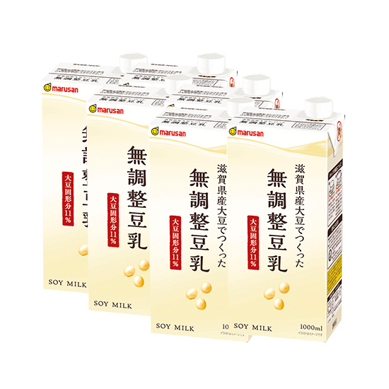 滋賀県産大豆でつくった無調整豆乳トライアル(1L×6本)