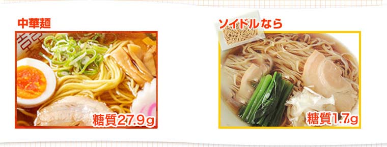 スパゲティ・焼きそば・中華麺カロリー比較